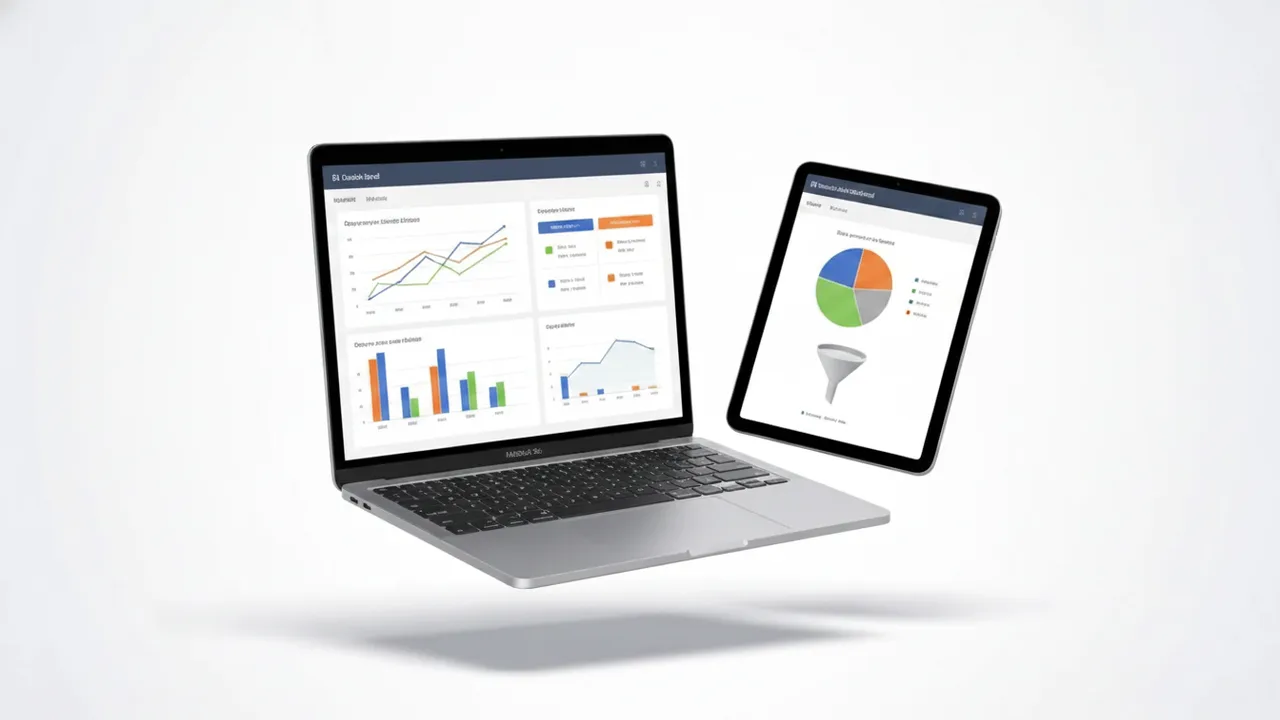 Illustration formation Webmarketing : dashboard marketing, SEO et acquisition en ligne