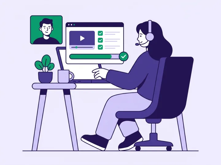 Plateforme e-learning de la formation WordPress : modules, progression et visioconférence avec le formateur