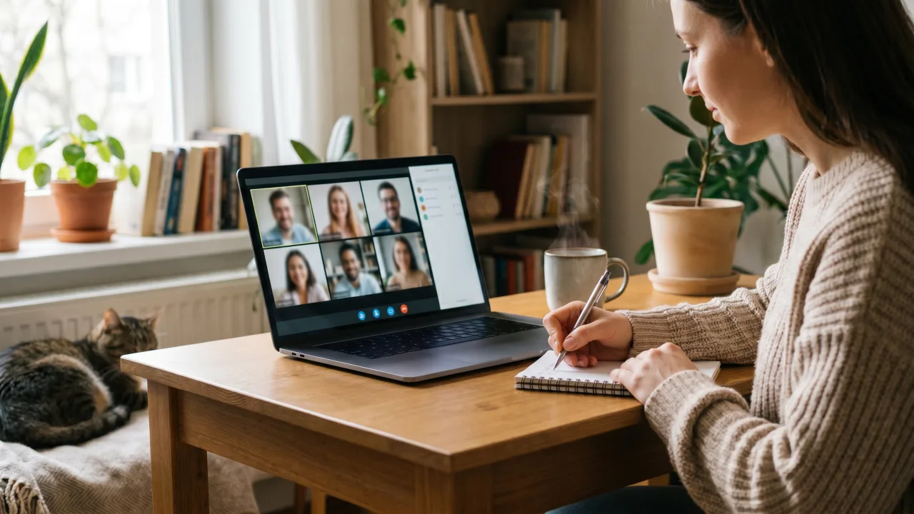 Cours en visioconférence avec formateur dédié — formation à distance