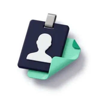 Icône 3D badge d'identification et planning, Excel pour les RH et la paie