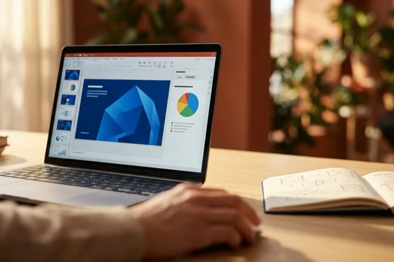 Création d'une présentation avec diagrammes — formation PowerPoint à Nice