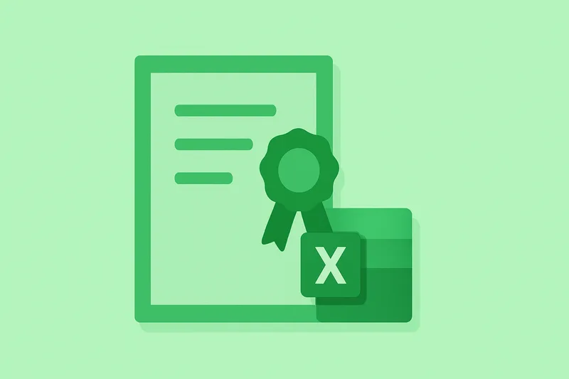 Illustration : Certification Excel ICDL RS6563