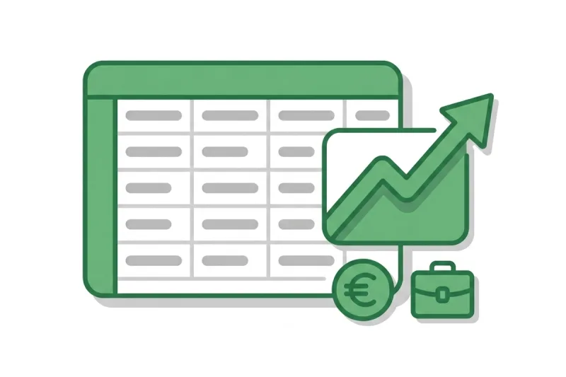 Business plan financier sur Excel