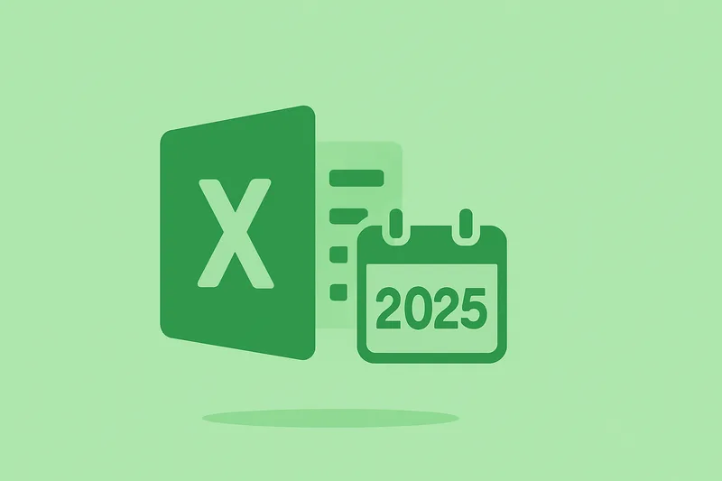 Illustration : Numéro de semaine Excel