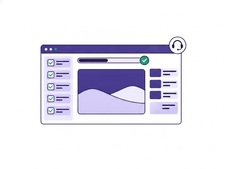 Plateforme e-learning de la formation Photoshop : modules, progression et visioconférence avec le formateur