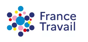 Logo France Travail — financement AIF formation Photoshop demandeurs d'emploi