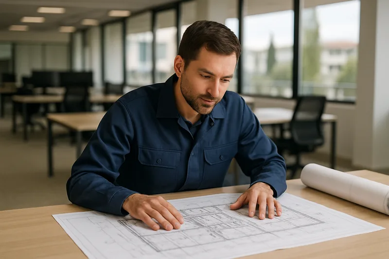 Technicien BTP en formation CAO 3D à Aix-en-Provence, travaillant sur un plan de construction