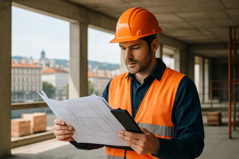 Technicien bureau d'études CAO 3D sur chantier de construction à Lyon