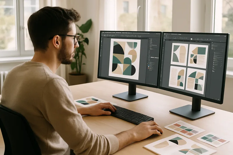Formation PAO à Alès — graphiste travaillant sur la chaîne graphique dans une agence de communication du Gard