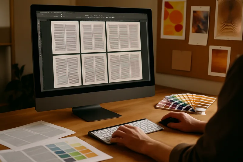 Écran InDesign lors d'une mise en page professionnelle — formation PAO certifiée ICDL à Alès