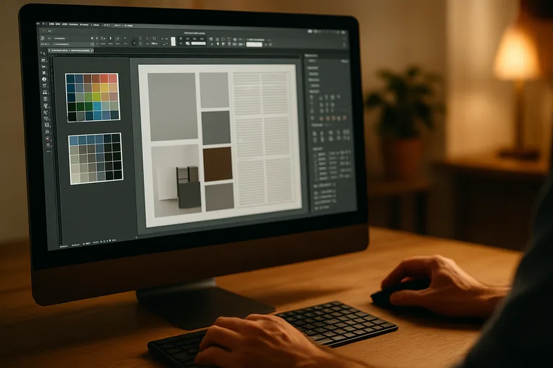 Écran InDesign mise en page catalogue PAO formation Annecy