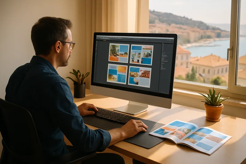 Formation PAO à La Seyne-sur-Mer – graphiste travaillant sur une mise en page professionnelle dans le Var