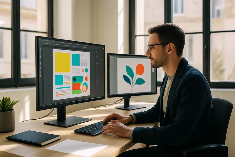 Formation PAO à Marseille — graphiste au travail dans un studio de communication