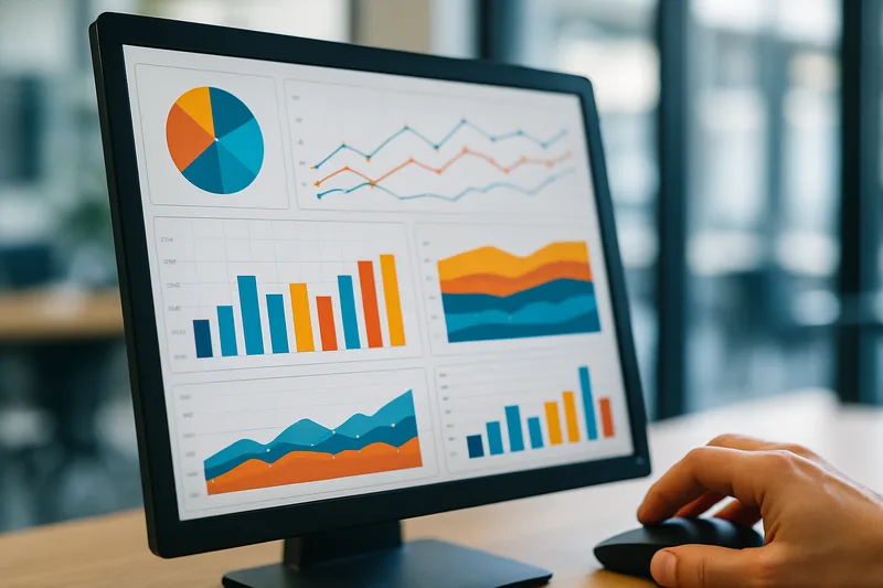 Tableau de bord Google Analytics sur écran d'ordinateur — analyse de performance webmarketing pour une entreprise d'Alès