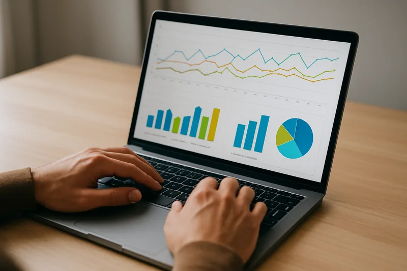 Tableau de bord Google Analytics lors d'une formation Webmarketing à Angers