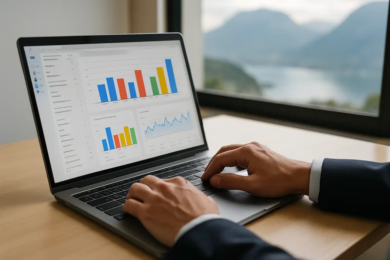 Tableau de bord Google Analytics — formation webmarketing à Annecy