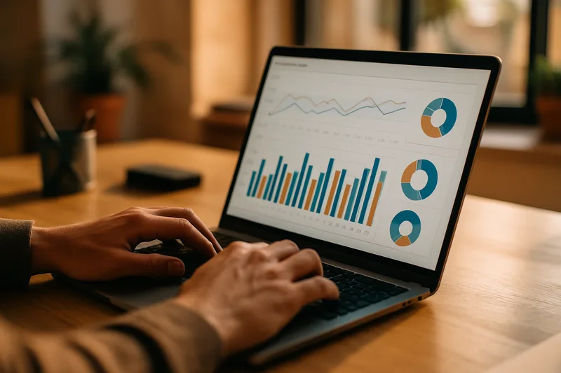 Tableau de bord Google Analytics lors d'une formation webmarketing à Arles