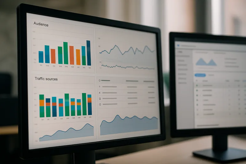 Tableau de bord Google Analytics dans le cadre d'une formation Webmarketing à La Seyne-Sur-Mer
