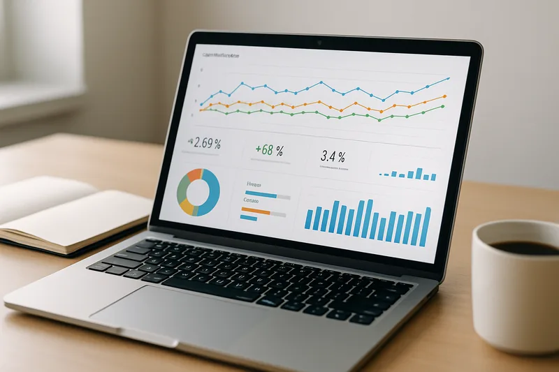 Tableau de bord Google Analytics — suivi de performance webmarketing formation Lille