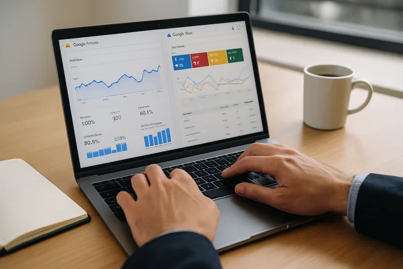 Écran Google Analytics et Google Ads lors d'une formation webmarketing à Limoges