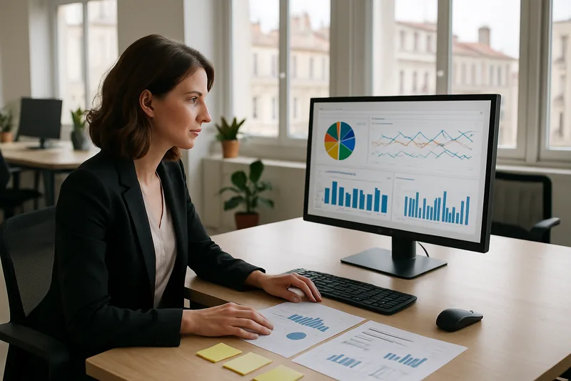 Formation Webmarketing à Marseille — professionnelle analysant une stratégie d'acquisition digitale