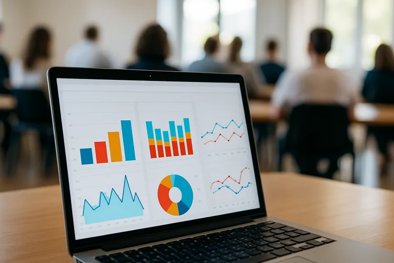 Tableau de bord Google Analytics lors d'une formation webmarketing à Montpellier