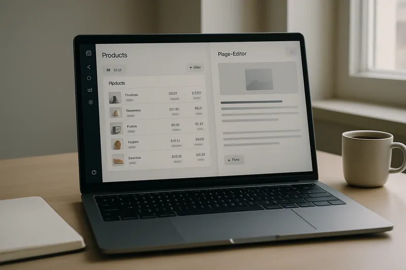 Interface WordPress — gestion d'une boutique WooCommerce lors d'une formation à Arles