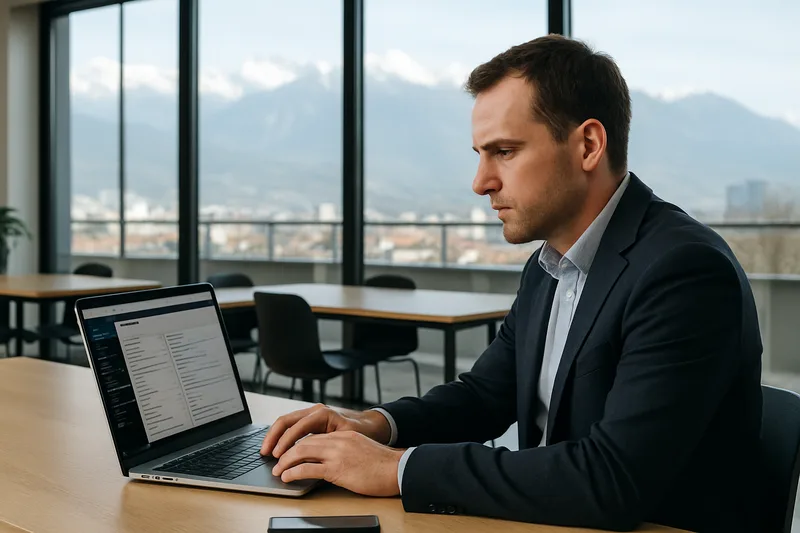 Formation WordPress à Grenoble — professionnel travaillant sur la création d'un site web en contexte numérique local