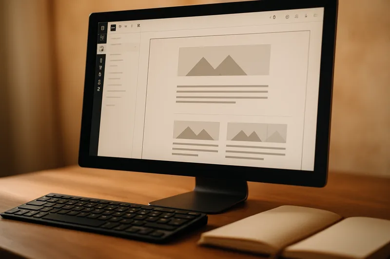 Interface WordPress à Martigues - éditeur de blocs Gutenberg pour la création de pages