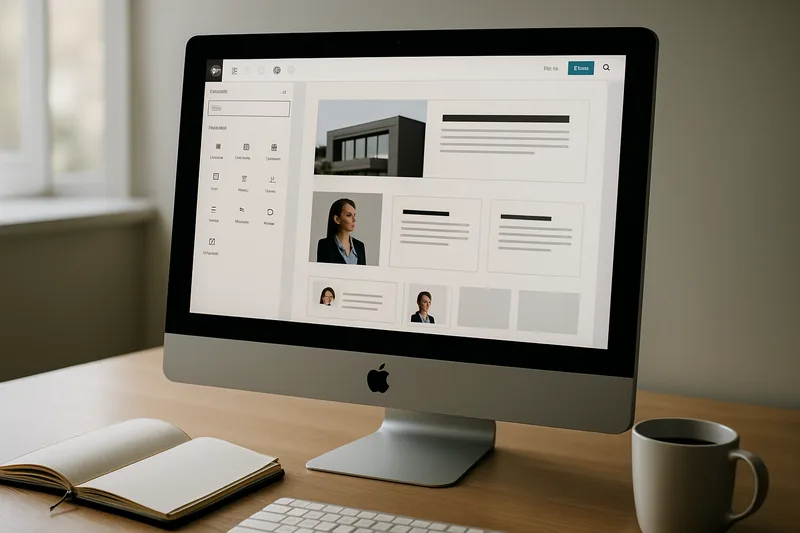Écran d'administration WordPress affichant la création d'une page pour un site professionnel à Saint-Étienne
