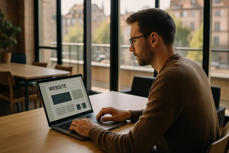 Formation WordPress à Strasbourg — apprenant en situation de travail dans un espace numérique alsacien