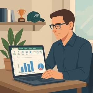Apprenant formation Excel, graphique